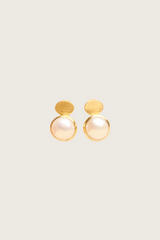 Boucles d'oreilles Robeli en perles d'eau douce plaquées or fin recyclé 18K - tiges en argent 925