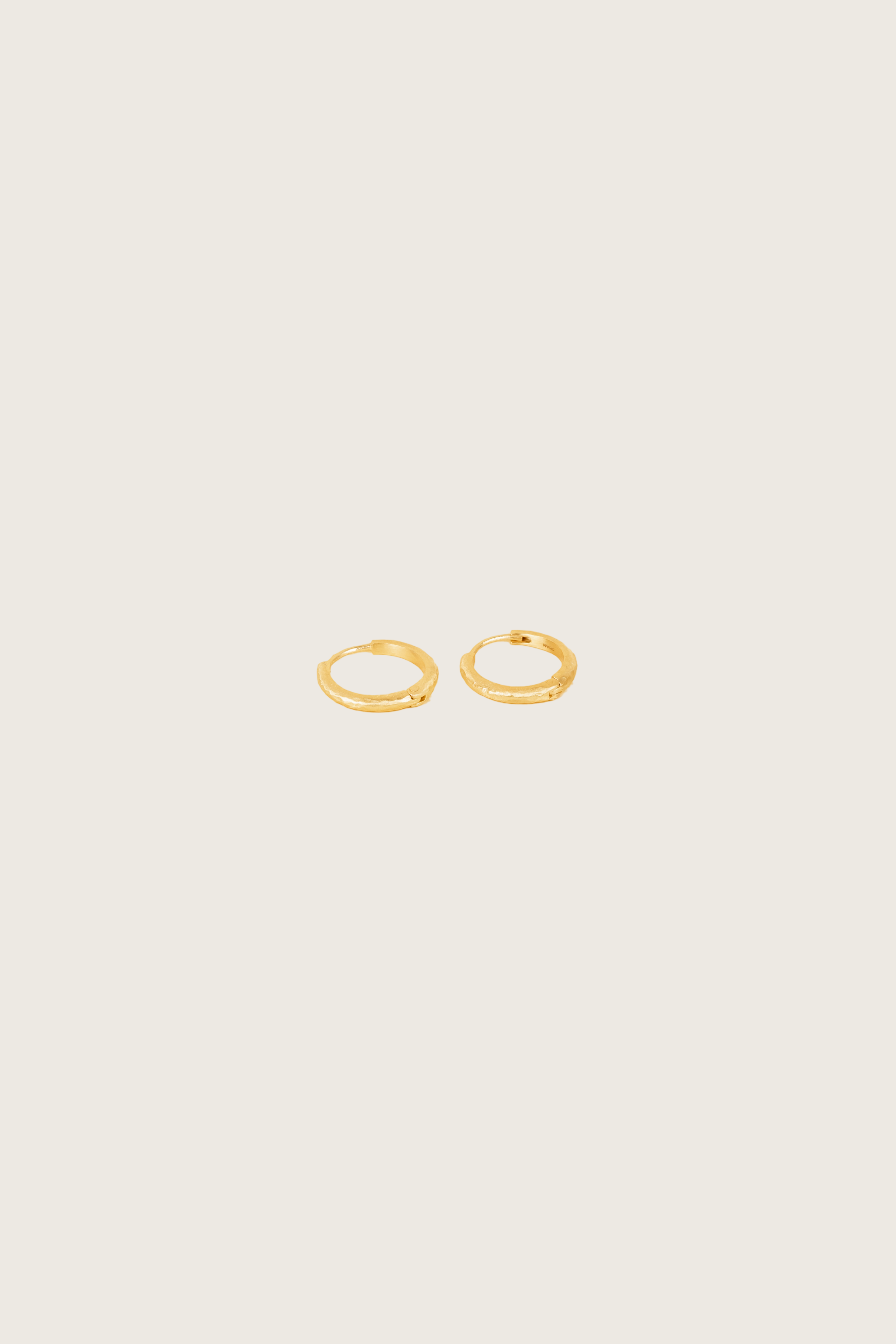 Tania 18K Recycled Fine Gold Plated Large Earrings - 925 Silver Posts