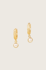 Boucles d'oreilles Tira en perles d'eau douce plaquées or fin recyclé 18K - tiges en argent 925