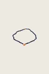 Bracelet en quartz bleu / cristal avec incrustation en or 14 carats Trahir